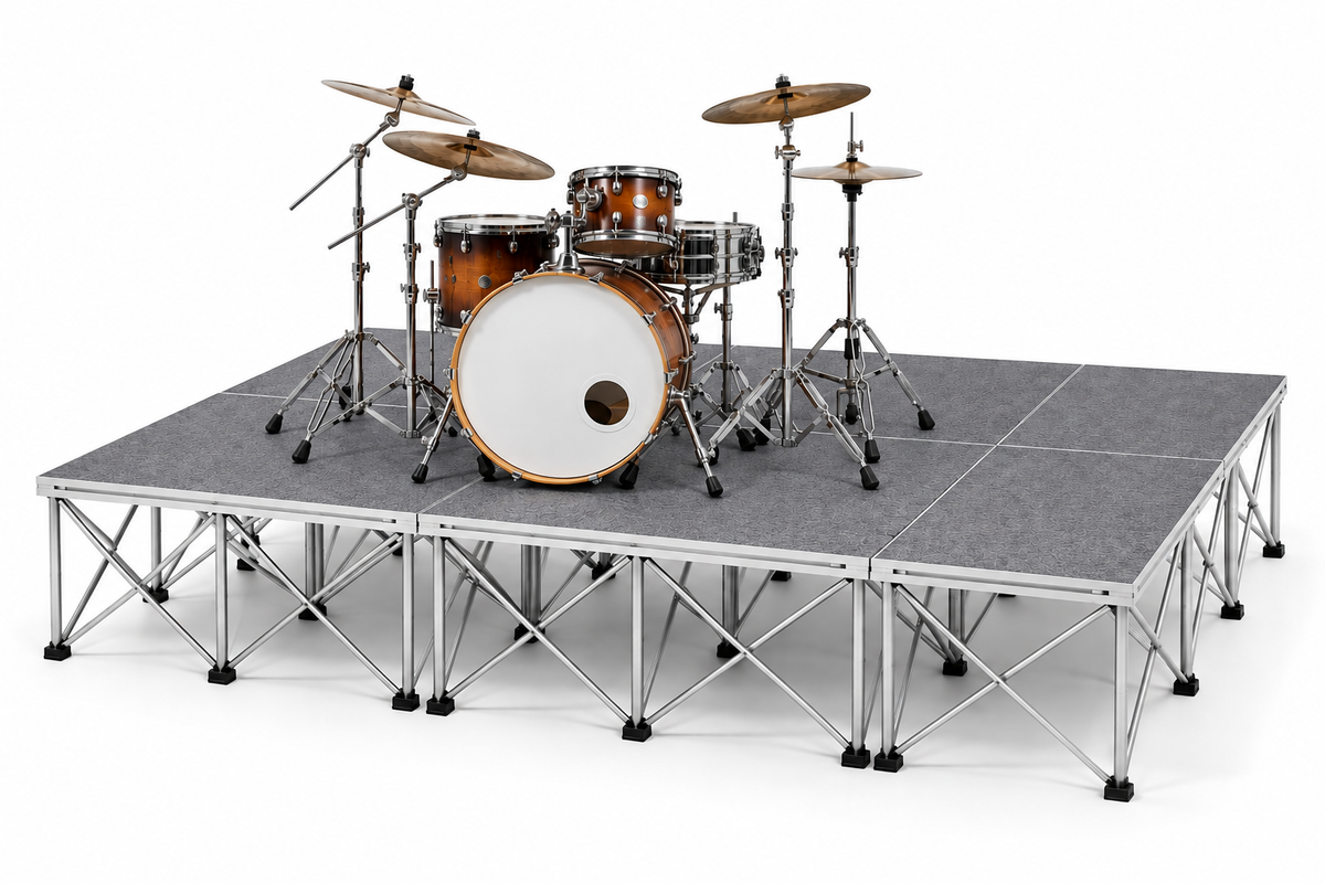 Portable Drum Riser – 8' x 10' Rectangular Riser