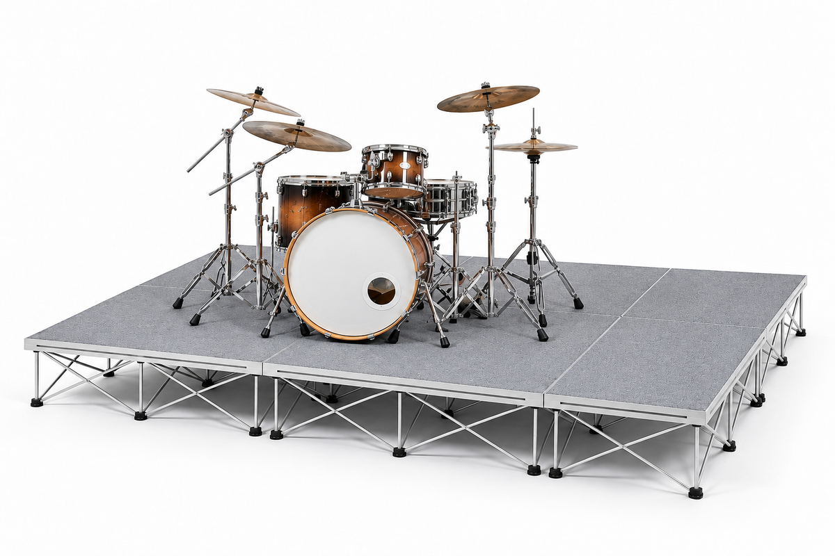 Portable Drum Riser – 8' x 10' Rectangular Riser