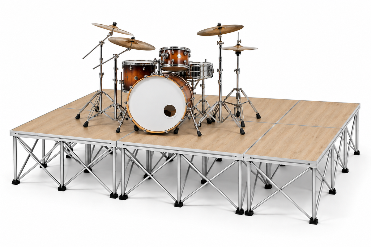 Portable Drum Riser – 8' x 10' Rectangular Riser