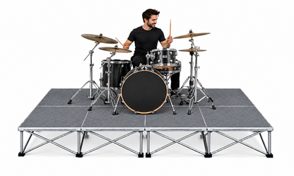 8' x 8' Portable Drum Riser – 2' x 4' Panel Configuration