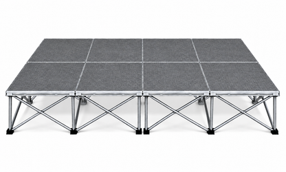 8' x 8' Portable Drum Riser – 2' x 4' Panel Configuration