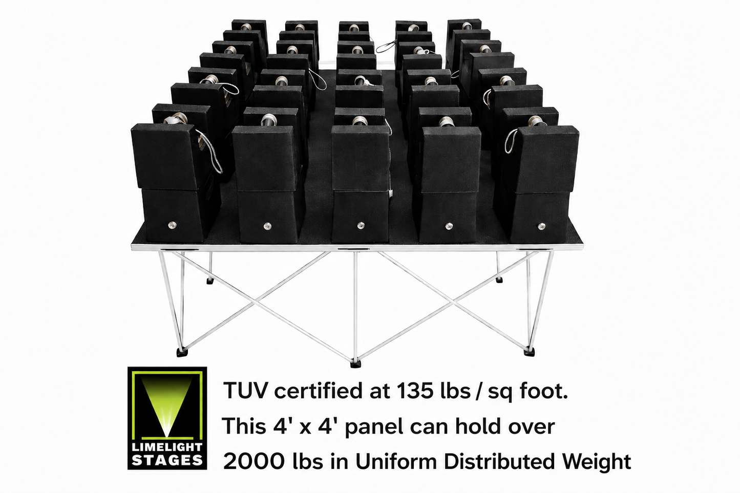 Limelight stage panel system with TUV certification 