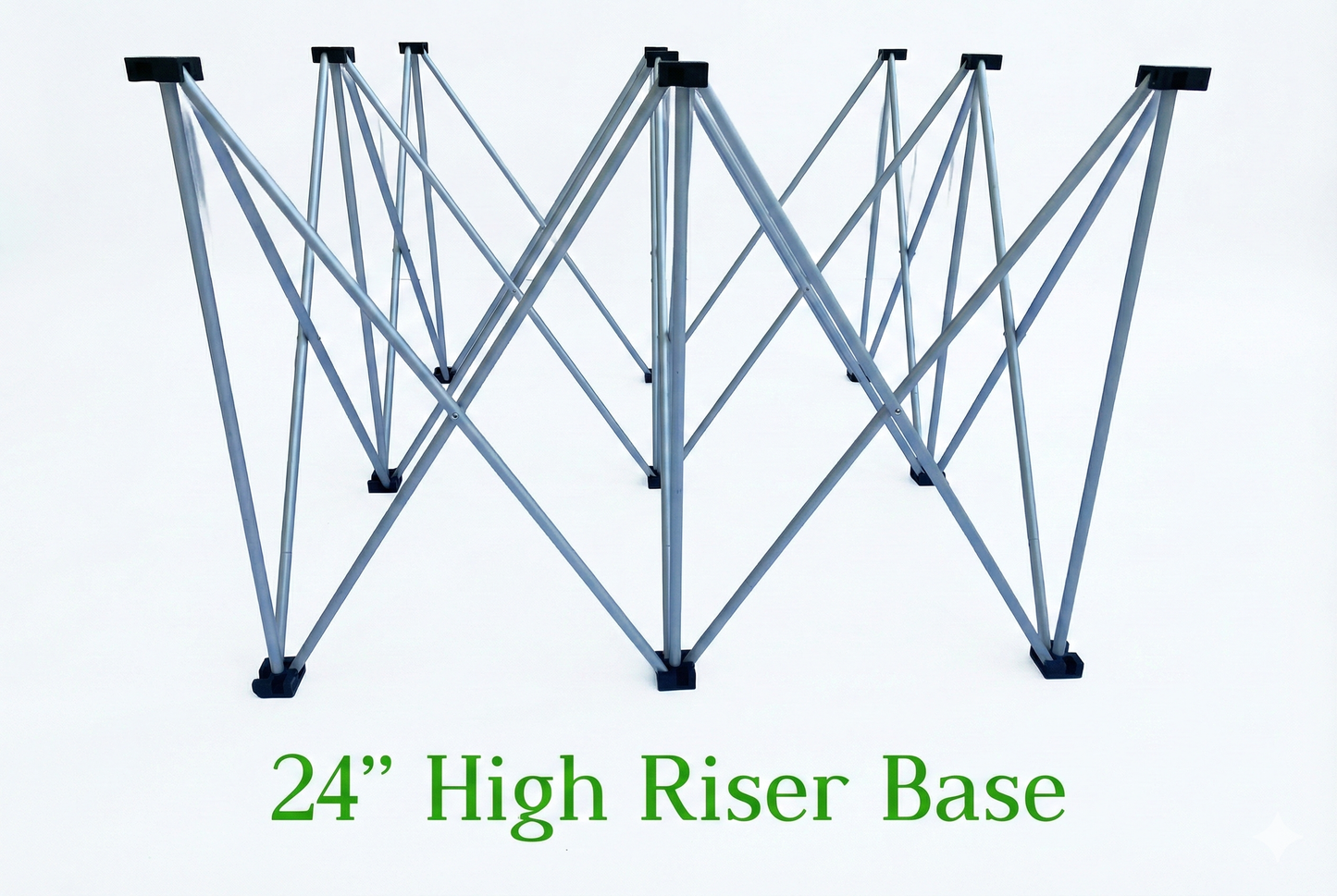 LimeLight 24 inch high X riser base leg for portable stage platforms, designed for stable support and fast setup. Ideal for schools, churches, and event professionals.