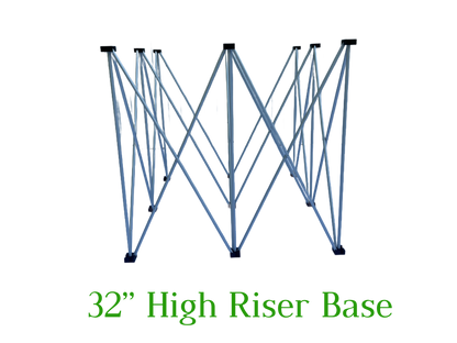 LimeLight 32 inch high X riser base leg for portable stage platforms, designed for stable support and fast setup. Ideal for schools, churches, and event professionals.