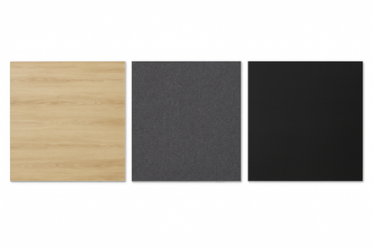 LimeLight Lite Series 4x4 modular stage platform in Wood Laminate, Grey Carpet, and Black HexCoat. Ideal for schools, churches, and event professionals.