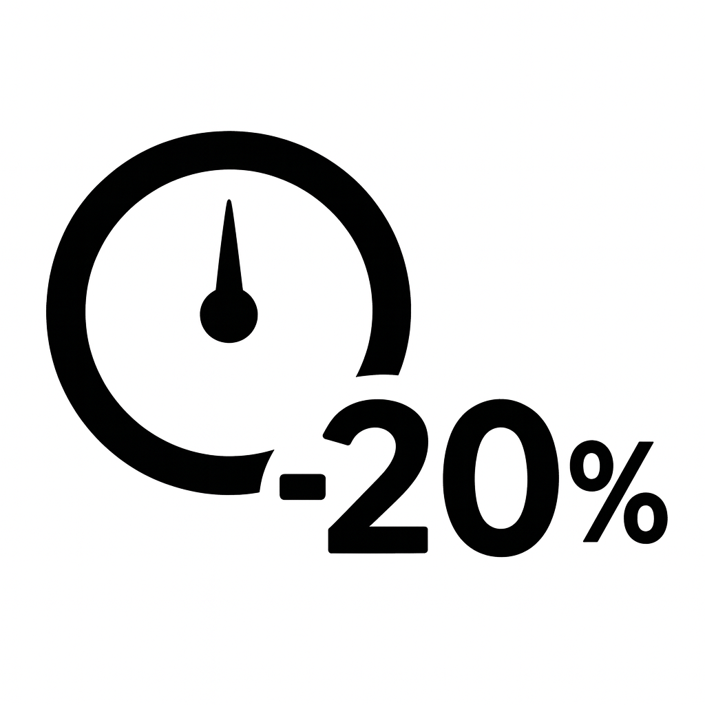 LimeLight icon representing stage platforms that weigh up to 20% less for easier setup and transport.