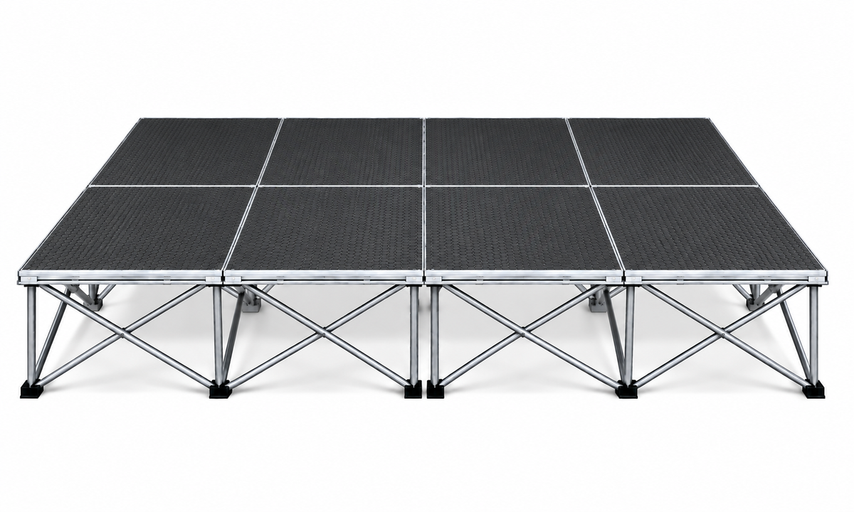 8' x 8' Portable Drum Riser – 2' x 4' Panel Configuration