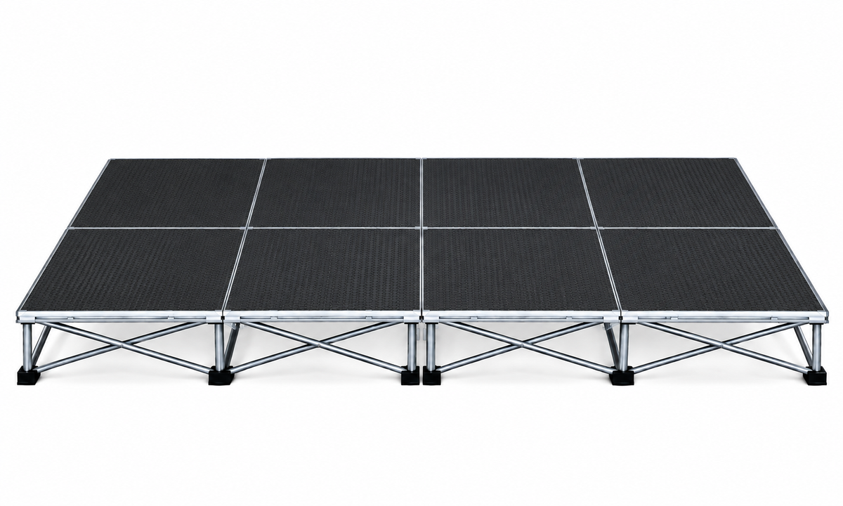 8' x 8' Portable Drum Riser – 2' x 4' Panel Configuration