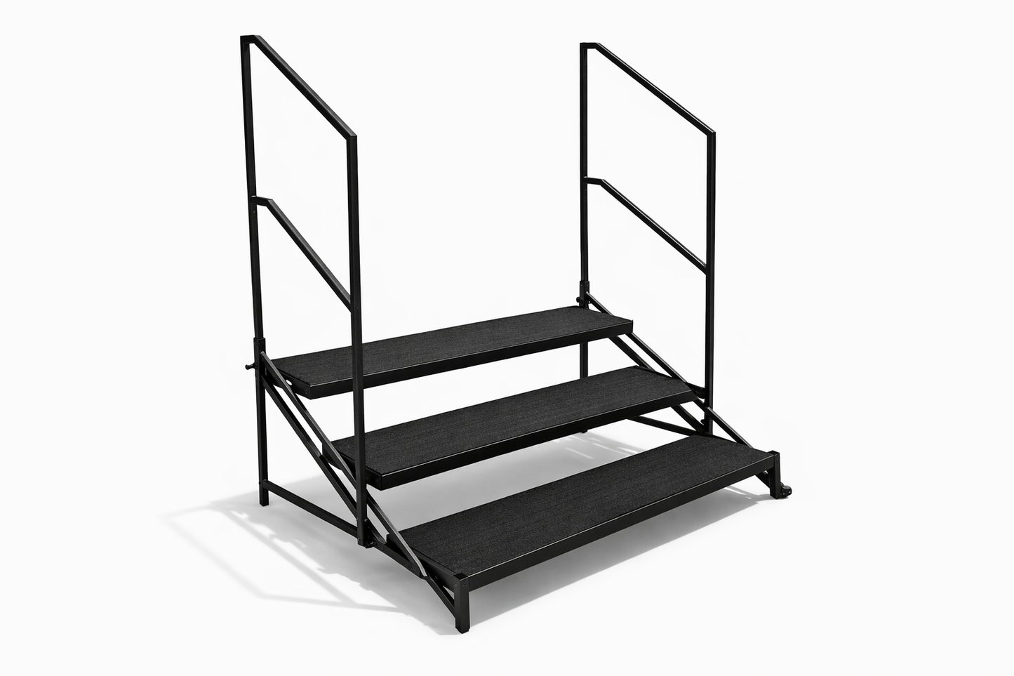 LimeLight 3 stair assembly in black HexCoat finish