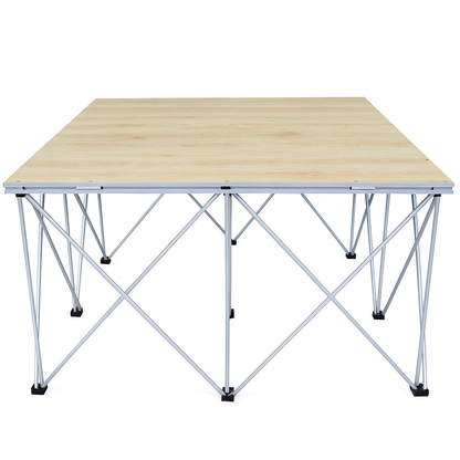 LimeLight Lite Series 4x4 stage riser in Wood Laminate at 32" height. Ideal for schools, churches, and event professionals.