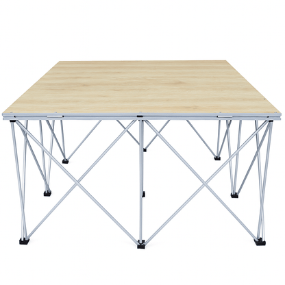 LimeLight Lite Series 4x4 stage riser in Wood Laminate at 32" height. Ideal for schools, churches, and event professionals.