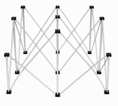 LimeLight X Riser Base for 4x4 platform at 32 inches tall - portable stage riser support, SKU LLR4X4X32